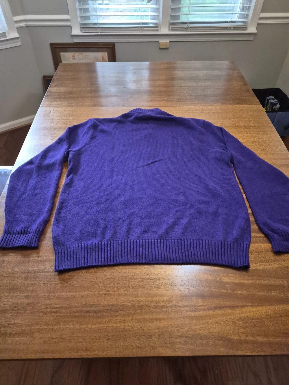 Men's Purple Quarter -Zip Sweater - Polo by Ralph Lauren Size Large